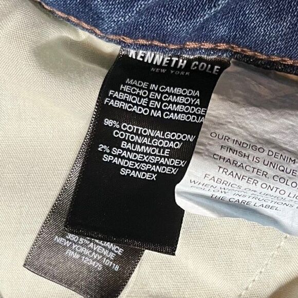 Kenneth Cole Button Fly High Rise Denim Jeans Size 8 - Picture 9 of 9